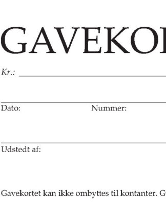 Gavekort - plakaten - aarhus