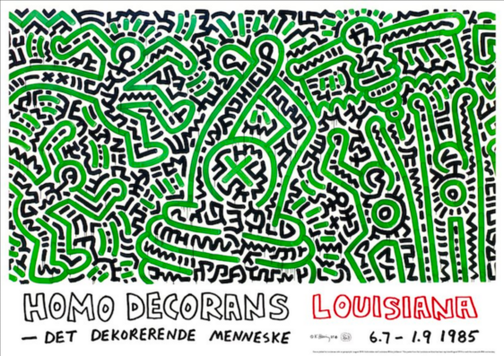 Keith Haring - Homo Decorans - Louisiana 1985