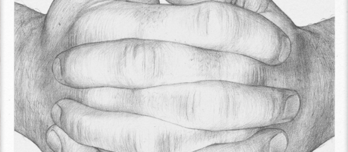 Børge Brendenbekk Folded Hands - Original