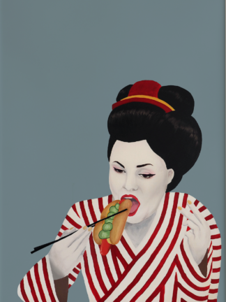 Taisho - Sulten Geisha - støvetblå
