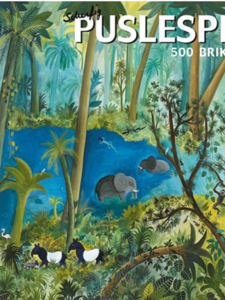 Hans Scherfig – Puslespil – Jungledyr ved Søen
