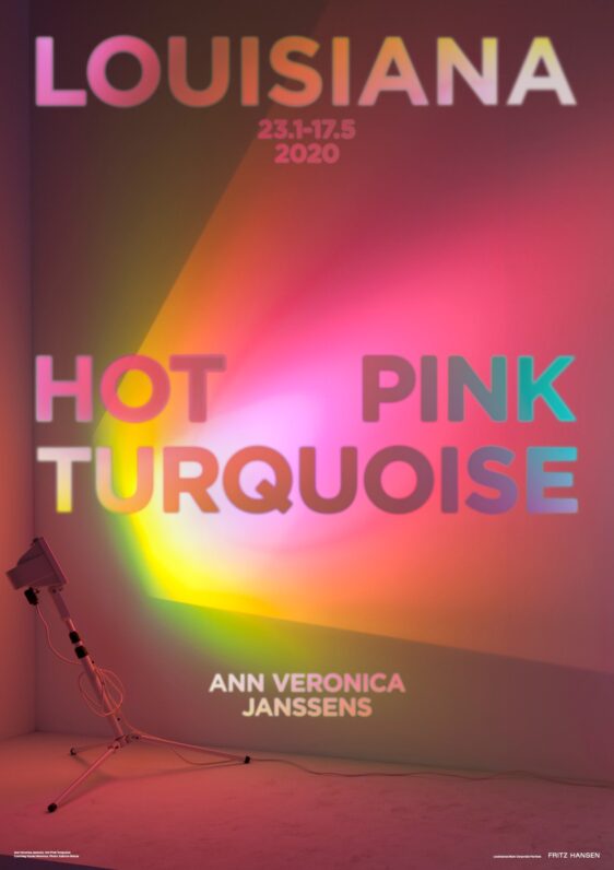 ann veronica janssens: hot pink turquoise