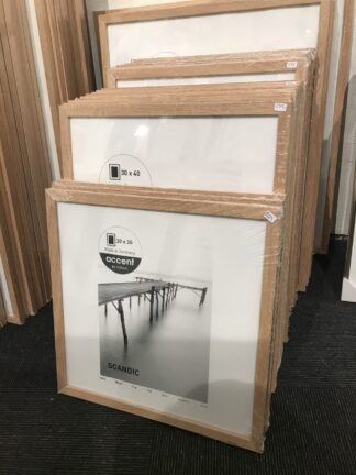 Plakaten Aarhus - skifteramme egetræ