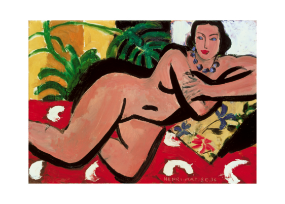 Plakaten aarhus Henri Matisse Nude With Palms 1936