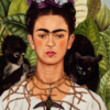 Frida Kahlo - Selvportræt med torne halskæde og kolibri