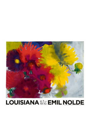Emil Nolde Red and yellow dahlias