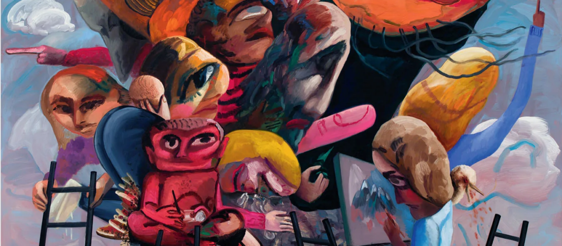 Dana Schutz - Mountain group