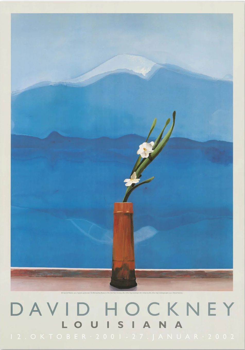 David Hockney - Mt fuji and flower David Hockney - Mt fuji and flower