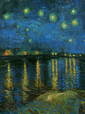 Vincent van Gogh - Stjernenat over Rhone floden