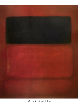 Mark Rothko -Black over Reds - 1957