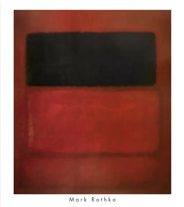 Mark Rothko -Black over Reds - 1957