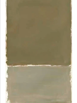 Mark Rothko, jordbrun, salviegrøn. Uden titel 1969